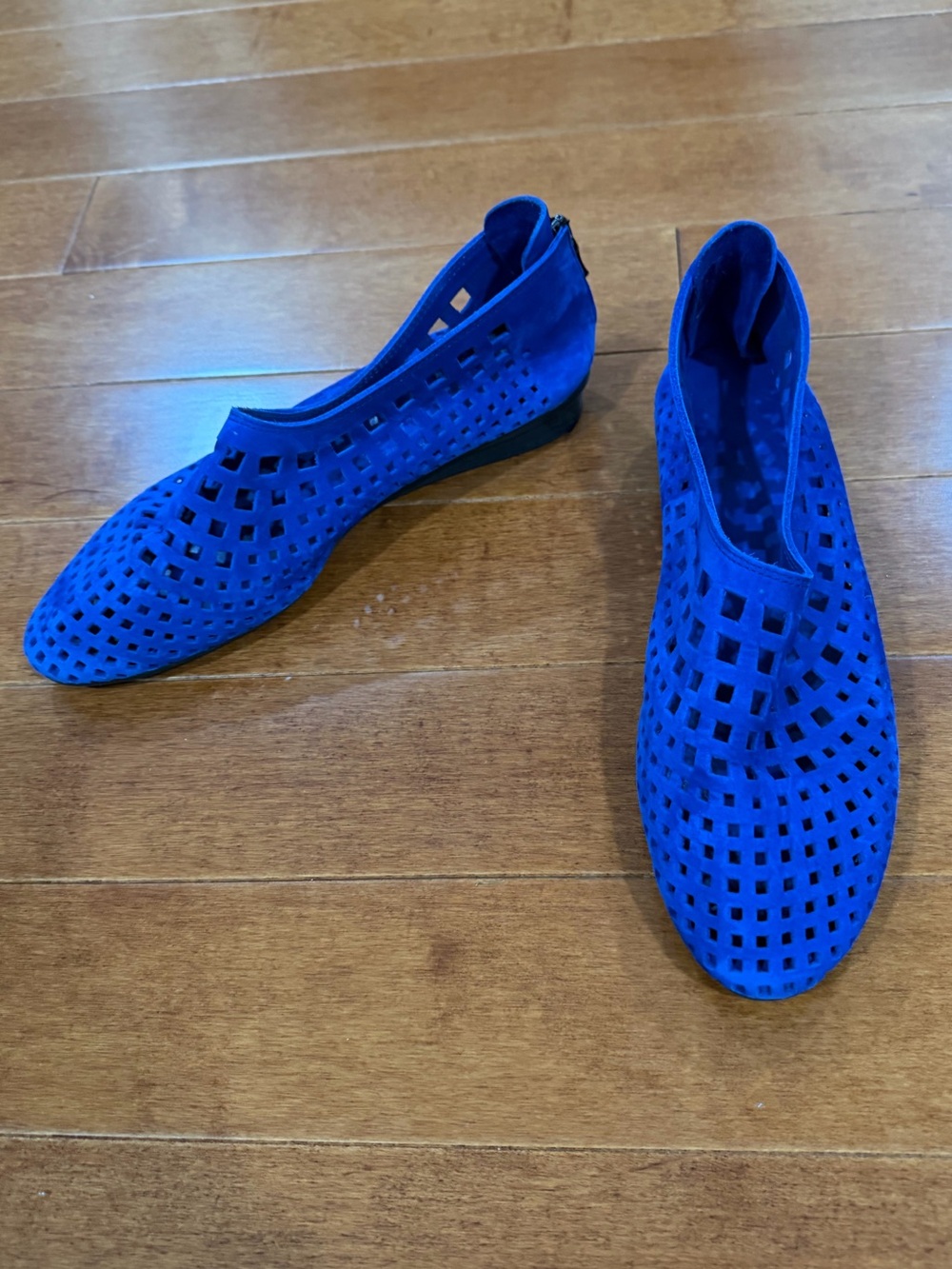 Arche Blue Suede Nubuck Leather Cutout Zip Nirick Shoes Sz. 39 (8)